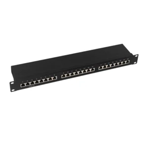 PATCH PANEL LOGILINK 24 porturi, STP, Cat6, 1U pentru rack 19", black,  "NP0055"