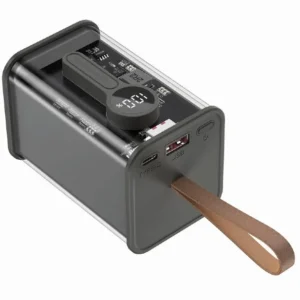 POWER BANK GEMBIRD 18000mAh, 20W , 1 x USB; 1 x USB Type-C, digital display pt. status baterie, max. 3A, transparent, negru, "PB18-TQC3-01" (timbru verde 0.18 lei)