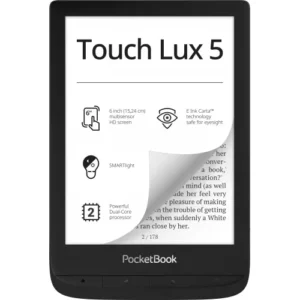 eREADER PocketBook TOUCH LUX 5 Ink Black "PB628-P-WW" (timbru verde 0.9 lei)