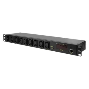 PDU LOGILINK 1U pt. rack 19 inch, 8 prize IEC, intrare IEC, max 16 A, protectie suprasarcina SI impotriva trasnetului, "PDU8P01" (timbru verde 0.8 lei)