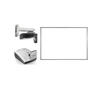 Tabla Interactiva iBoard IB-102Q4 + diagonala 102" (259cm) + pentray interactiv cu 4 culori + videoproiector Benq MW855UST+, software in limba romana.  "PREMIUM_UST_102" (timbru verde 15 lei)