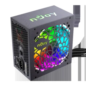 SURSA NJOY Freya 600, 600 W, ATX 12V V2.3, fan RGB 120 mm x 1, 80 PLUS Bronze - compatibila, "PSAT-060ARAF-BU01B" (timbru verde 2 lei)