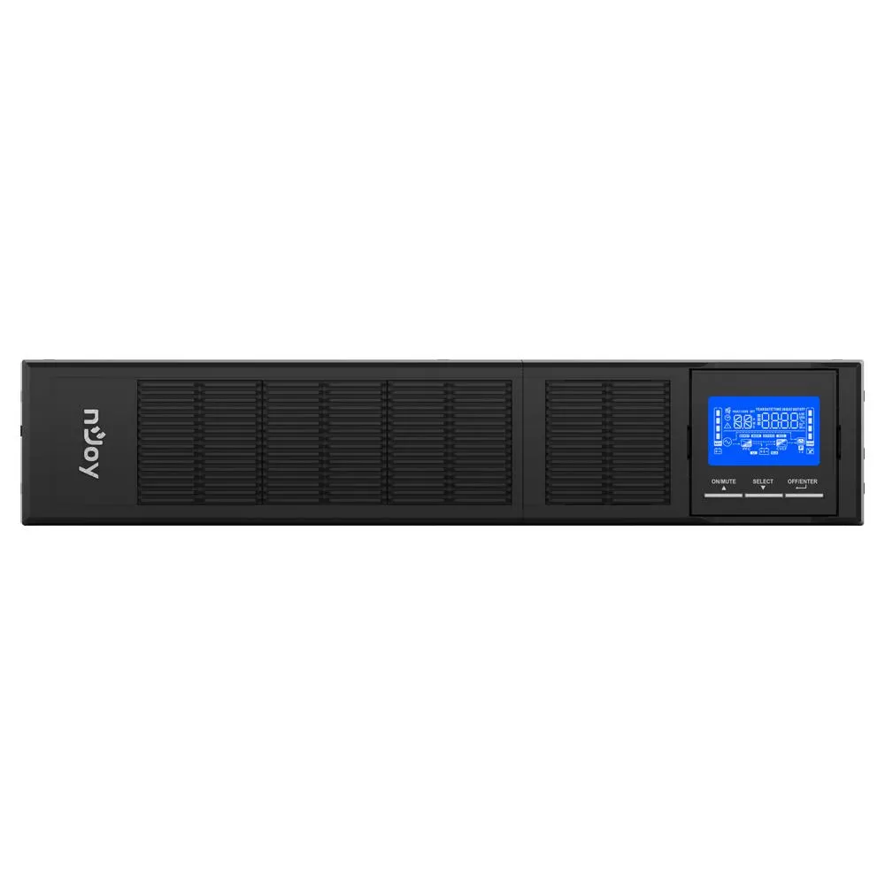 UPS NJOY, "BALDER 3000", Online cu sinusoida pura, tower, rack, 3000VA/3000W, AVR, IEC x 8, 6 x baterie 12V/9Ah, display LCD, back-up 11 - 20 min., "PWUP-OL300BA-AZ01B" (timbru verde 11 lei) - imagine 4