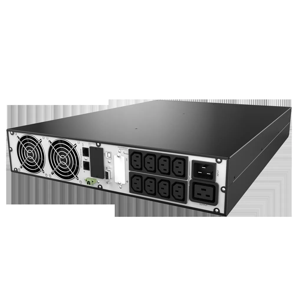 UPS NJOY, "BALDER 3000", Online cu sinusoida pura, tower, rack, 3000VA/3000W, AVR, IEC x 8, 6 x baterie 12V/9Ah, display LCD, back-up 11 - 20 min., "PWUP-OL300BA-AZ01B" (timbru verde 11 lei) - imagine 5