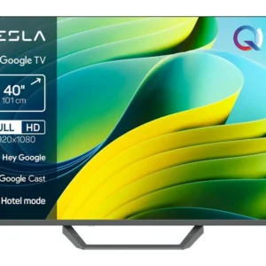 Tesla Google TV QLED Q40E665GFS, 101 cm, FHD, gri350 cd/m, CI+, HDR, VESA 200x100mm "Q40E665GFS" (timbru verde 15 lei)