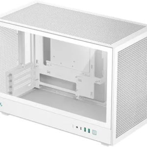 CARCASA DeepCool "CH260 WH", mini tower, gaming, fara sursa, suporta 6xfan, , PSU shroud, USB Type-C x 1, USB 3.1 gen1 x 2, audio+mic, 4 sloturi expansiune, alb, "R-CH260-WHNGM0-G-1"