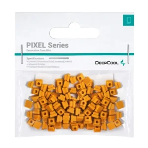 Accesoriu decorativ pt. carcasa DeepCool "PIXEL PO", silicon, 5.4x5.4x4mm, pachet 100 buc, portocaliu, "R-PIXEL-PO100-G-1" 6933412796787