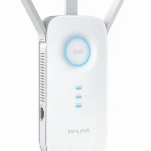 RANGE EXTENDER TP-LINK wireless 1750Mbps, 2 x port LAN Gigabit, 3 antene externe, dual band AC1750, 2.4GHz & 5GHz "RE450" (timbru verde 2 lei)