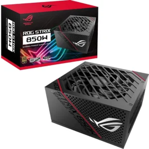 SURSA ASUS, 850 W, "ROG STRIX 850" modulara, ATX 12V, fan 135 mm x 1, 80 Plus Gold, MB 20+4 pin x 1, CPU 4+4 pin x 2, PCI-E 6+2 pin x 6, SATAx8, MOLEX 4-pinx6, "ROG-STRIX-850G" (timbru verde 2 lei)