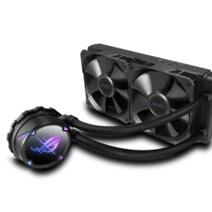 COOLER ASUS, "ROG Strix LC II 240", skt. universal, racire cu lichid, fan 120 mm x 2, 2500 rpm, LED ARGB, "RS LC II 240" (timbru verde 2.00 lei)