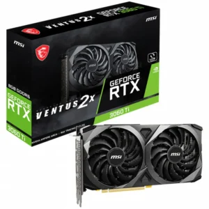 PLACA VIDEO MSI "GeForce RTX 3060 Ti VENTUS 2X 8G V1 LHR", 8 GB GDDR6 256 biti, PCI Express 4.0 x 16, HDMI DisplayPort x 3, sistem racire aer, "RTX_3060_TI_VENTUS_2X_8G_V1_LHR"