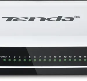SWITCH Tenda 16 porturi 10/100 Mbps, fanless "S16" (timbru verde 0.8 lei)
