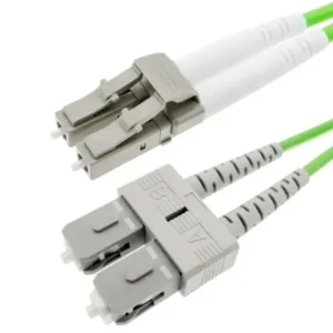 Patchcord FO SC/PC-LC/PC, MM OM5 50/125, manta LSZH 3.0mm, duplex 3m - EMTEX "SC-LC-MM5/DX-3" (timbru verde 0.8 lei)