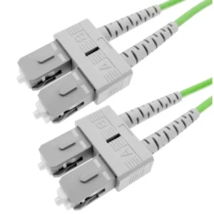 Patchcord FO SC/PC-SC/PC, MM OM5 50/125, manta LSZH 3.0mm, duplex 3m - EMTEX "SC-SC-MM5/DX-3" (timbru verde 0.8 lei)