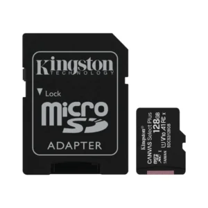 CARD MicroSD KINGSTON, 128 GB, microSDXC, clasa 10, standard UHS-I U1, "SDCS2/128GB" (timbru verde 0.03 lei)