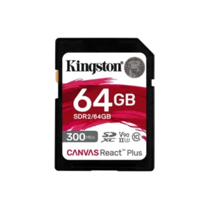 64GB Canvas React Plus SDXC UHS-II 300R/260W U3 V90 for Full HD/4K/8K, "SDR2/64GB" (timbru verde 0.03 lei)