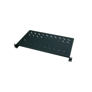 RAFT FIX LOGILINK 1U pentru rack 19", adancime 300mm, sarcina maxima 15Kg, vopsea antistatic, otel 1.1mm, fixare frontala, M6 kit montare, black, "SF1C40B"