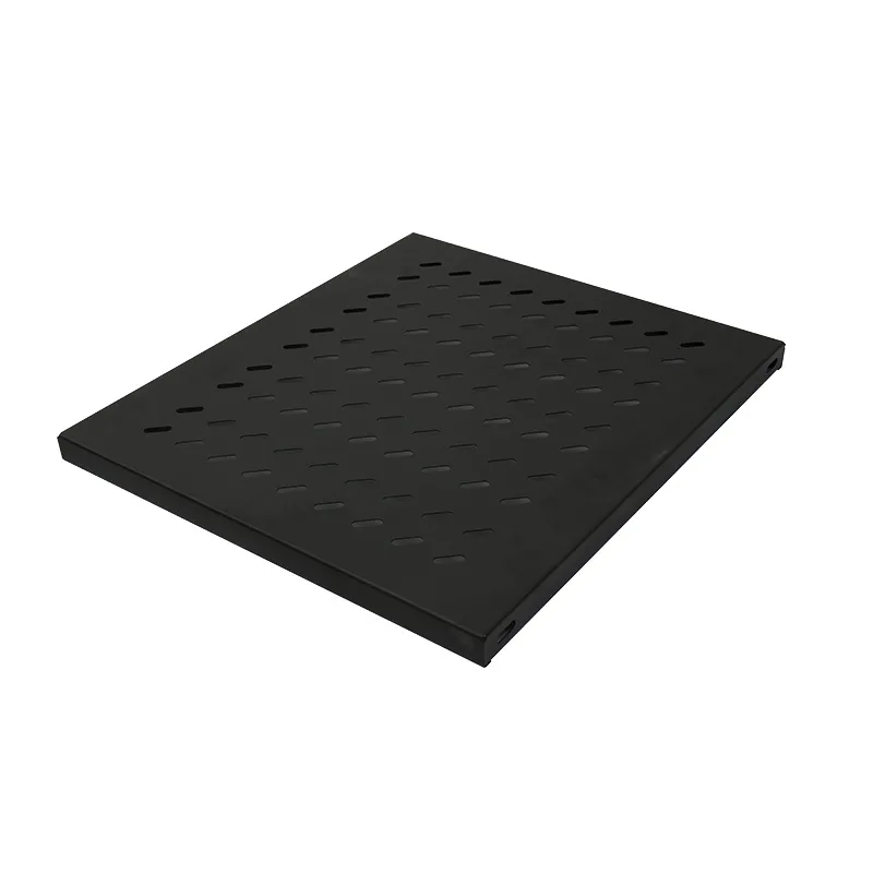 RAFT FIX LOGILINK 1U pentru rack 19", adancime 345mm, sarcina maxima 50Kg, vopsea antistatic, otel 1mm, fixare 4 puncte, dedicat pentru cabinet cu adancime 600mm, black, "SF1F45B"