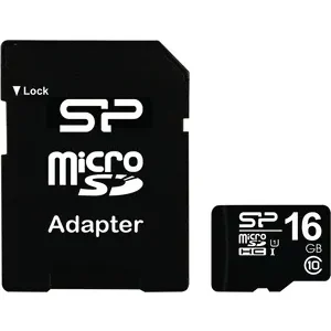 CARD DE MEMORIE MicroSDHC SP 16GB CL10 "SP016GBSTH010V10SP" (timbru verde 0.03 lei)