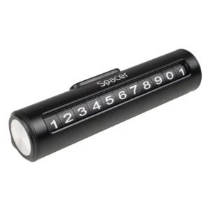 SUPORT numar de telefon parbriz Spacer, Functie ascundere numar, Negru, "SPAA-PHNR-01"