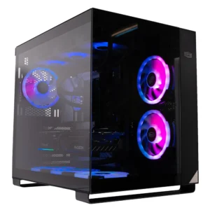 Sistem Destop PC Spacer Gladiator, AMD Ryzen 5 9600X, 32 GB DDR5, 1TB SSD, AsRock Radeon RX 9070 XT Challenger, No Os, Negru, "SPACER-Gladiator-19"