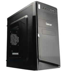 CARCASA SPACER, Mini Tower, mATX, "MOON", 450 (230W for 450 Desktop PC), USB 2.0 x 4, Jack 3.5mm x 2, "SPC-MOON" (timbru verde 0.8 lei)