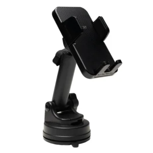SUPORT auto SPACER pt. SmartPhone, fixare pe bord sau geam prin ventuza, brat telescopic, sistem auto-lock, rotire 360 grade, negru, "SPCH-CLAMP-VNTZ-04"