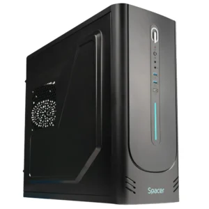CARCASA SPACER - office, Middle Tower, ATX, fara sursa, USB 3.0 x 2, USB Type C x 1, HD Audio, black "SPCS-OC-CHRONOS"
