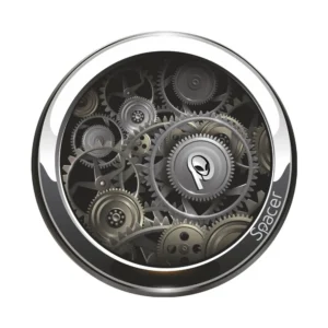 Covor pentru scaun gaming SPACER, protectie parchet, cauciuc si material textil, 1200 x 3mm, rotund, CLOCK 46501467 "SPFP-CLOCK-120"
