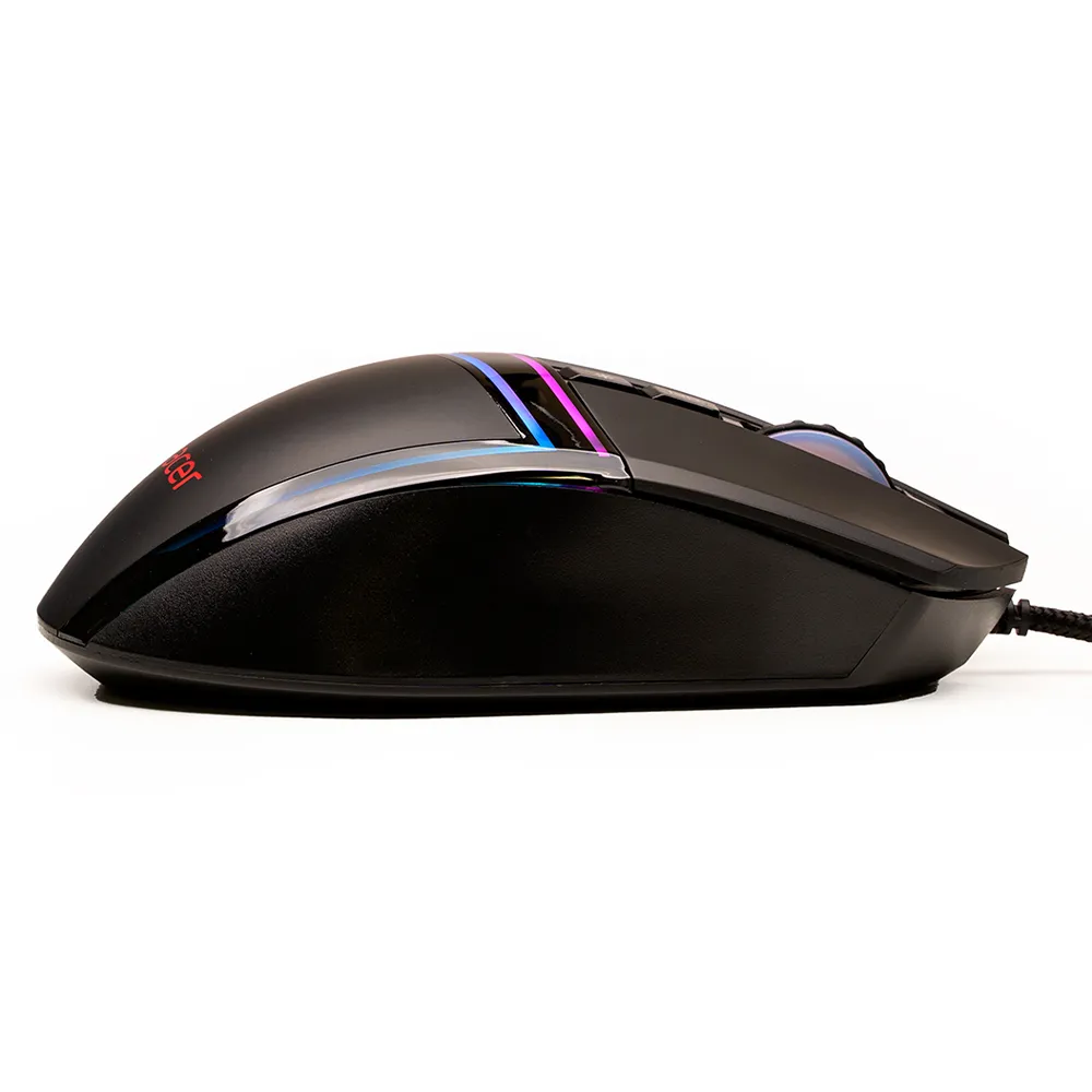 MOUSE Spacer - gaming, gaming, cu fir, USB, optic, 12.000 dpi, butoane/scroll 7/1, iluminare RGB, negru, "SPGM-ALIEN-PRO" (timbru verde 0.18 lei) - imagine 4