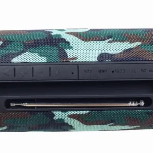BOXE GEMBIRD portabile bluetooth, RMS:  10W (5W x 2), baterie 1200mAh, microSD, USB, FM-radio, antena, BT v5.1, 230x95x95mm, 521 grame, camo, "SPK-BT-17-CM" (timbru verde 0.03 lei)