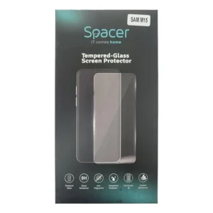 FOLIE STICLA  Spacer pentru Samsung Galaxy M15 grosime 0.3mm, acoperire totala ecran, strat special anti-ulei si anti-amprenta, Tempered Glass, sticla 9D, duritate 9H "SPPG-SM-GX-M15-TPU"