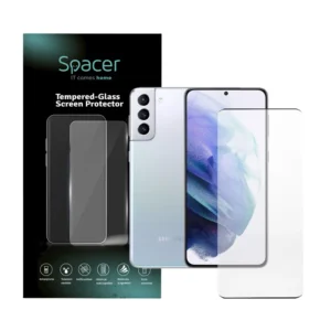 FOLIE STICLA  Spacer pentru Samsung Galaxy S21 Plus, grosime 0.3mm, acoperire totala ecran, strat special anti-ulei si anti-amprenta, Tempered Glass "SPPG-SM-GX-S21P-TG"