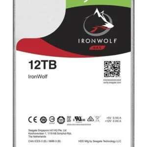 Bundle SEAGATE NAS HDD 2x12TB IronWolf 7200rpm 6Gb/s SATA 256MB cache 3.5inch 24x7 CMR for NAS and RAID Rackmount Systeme BLK "ST12000VN0008_B1"