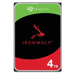 Bundle SEAGATE NAS HDD 4x4TB IronWolf 5400rpm 6Gb/s SATA 256MB cache 3.5inch 24x7 CMR for NAS and RAID rackmount systems BLK "ST4000VN006_B2"