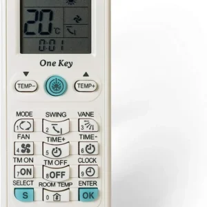 TELECOMANDA UNIVERSALA Superior, compatibila cu majoritatea modelelor de aer conditionat aflate pe piata, display, bateriile (2 x AAA) nu sunt incluse, alb "SUPCU003" (timbru verde 0.18 lei)