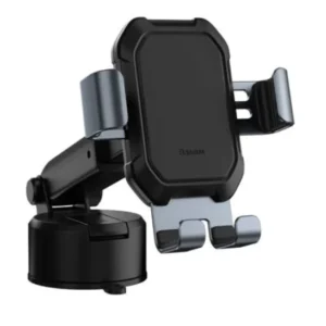 SUPORT AUTO Baseus Simplism pt. SmartPhone, fixare parbriz sau bord prin ventuza, metalic, negru "SUYL-TK01" - 6953156226326