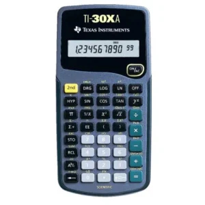 CALCULATOR de BIROU Texas Instruments STIINTIFIC TI-30XA, 10 digiti "TI002384" (timbru verde 0.18 lei)