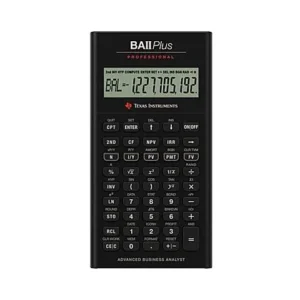 CALCULATOR de BIROU Texas Instruments BAII Plus Professional "TI015110" (timbru verde 0.18 lei)