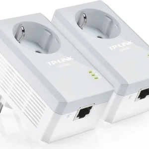 KIT ADAPTOR POWERLINE TP-LINK tehnologie AV, AV600, pana la 600Mbps, 1 port 10/100Mbps, priza AC, 2buc. "TL-PA4010PKIT" (timbru verde 2 lei)