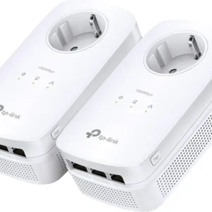 KIT ADAPTOR POWERLINE TP-LINK tehnologie AV2, AV1300, pana la 1300Mbps, 3 porturi Gigabit, priza AC, 2 buc. "TL-PA8030PKIT" (timbru verde 2 lei)