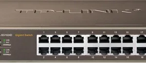 SWITCH TP-LINK 24 porturi Gigabit, carcasa metalica, rackabil "TL-SG1024D" (timbru verde 2 lei)