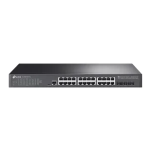 Switch TP-Link cu management L2, 24 Porturi Gigabit, 4 x SFP+ Gigabit si suport UPS Power Supply, metalic "TL-SG3428X-UPS" (timbru verde 2 lei)
