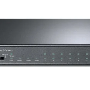 Switch POE+ TP-Link 8-Port 10/100Mbps + 3-Port Gigabit Desktop Switch with 8-Port PoE+, carcasa metalica "TL-SL1311MP" (timbru verde 2 lei)