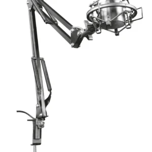 MICROFON TRUST, suport tip "brat" reglabil, conector USB, argintiu, "TR-22563" (timbru verde 0.03 lei)