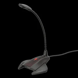 MICROFON TRUST, suport tip "picior", conector Jack 3.5 mm, negru, "TR-23467" (timbru verde 0.03 lei)