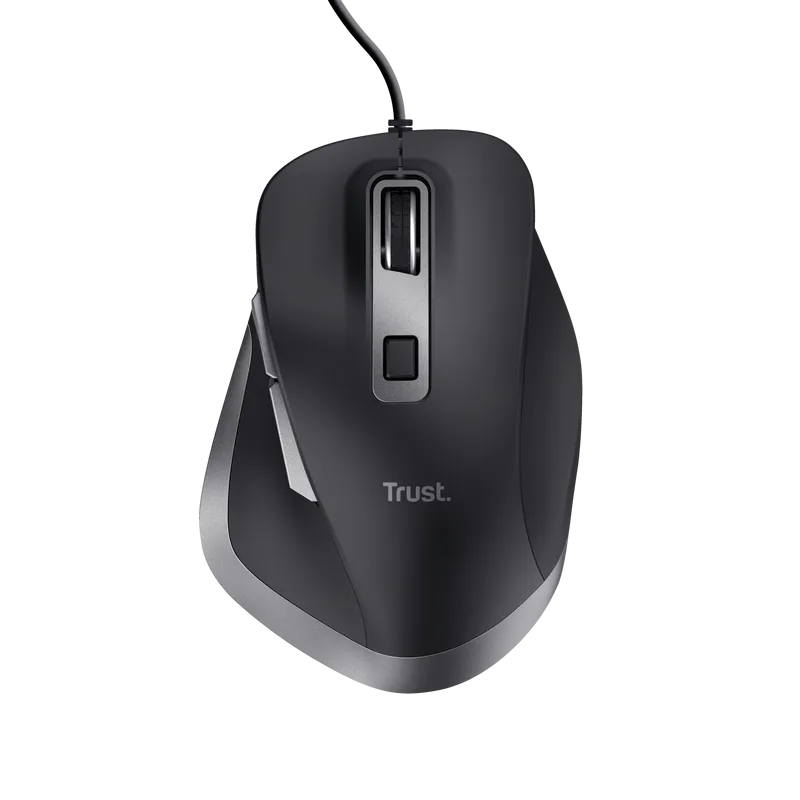 Mouse Trust Fyda cu fir 5000 DPI, negru "TR-24728" (timbru verde 0.18 lei)