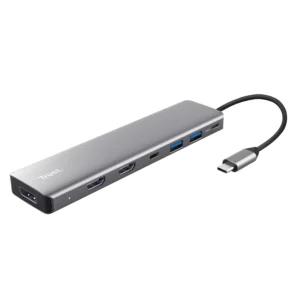 Adaptor Trust Dalyx 7 in 1, gri "TR-25661" (timbru verde 0.8 lei)
