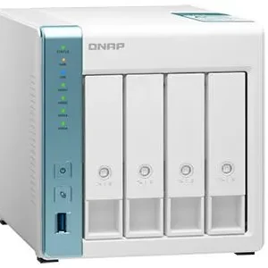 NAS QNAP, desktop, HDD x 4, capacitate maxima 64 TB, memorie RAM 1 GB, RJ-45 (Gigabit) x 2, porturi USB 3.2 x 3, "TS-431K" (timbru verde 4 lei)