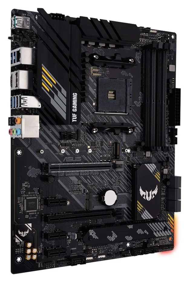 PLACA de BAZA Asus "TUF GAMING B550+", skt AM4, ATX, AMD B550, 4 x DDR4, max. 128 GB, 6 x SATA, 2 x M.2, 7.1, "TUF GAMING B550+" - imagine 2